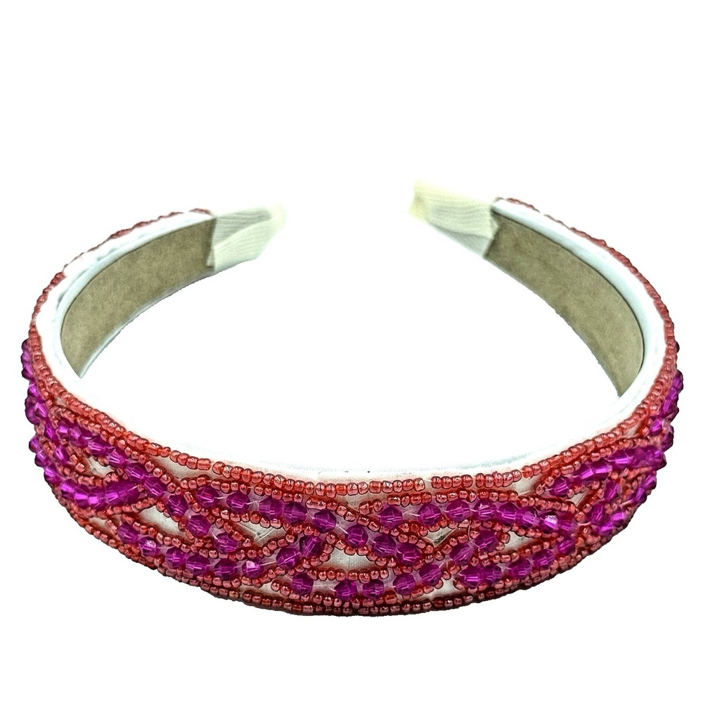 Bohemian Rhapsody Beaded Headband Luxury High-End Hair Accessory NEW Seed Bead - Picture 3 of 7